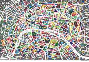 Map of Paris@Antoine Corbineau