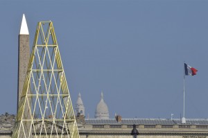 A golden pyramid on La Concorde