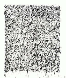 TANC, Sans titre, 2015,135x114 cm, encre et laque sur toile